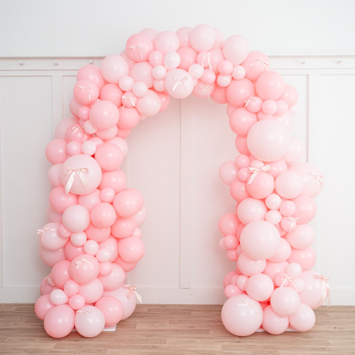 Baby Pink Ready-Made Balloon Arch - 2m x 2m