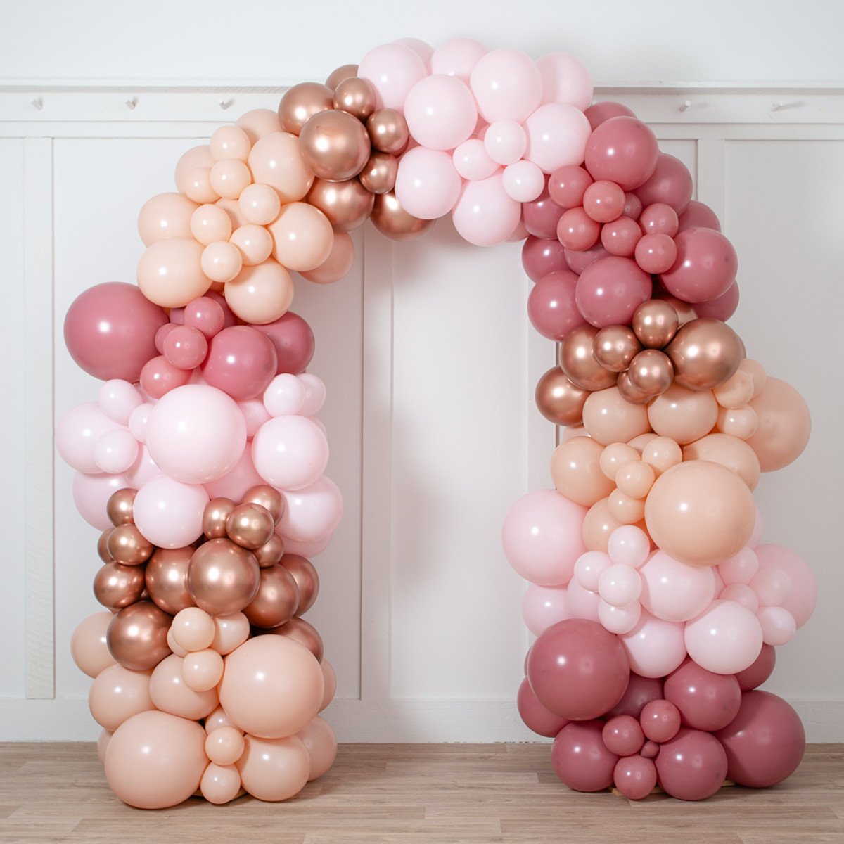 Rose Gold Ready-Made Balloon Arch