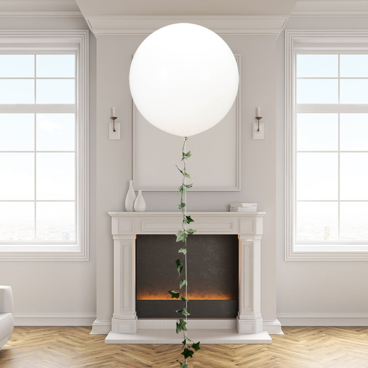 White Ivy Tail Giant Balloon