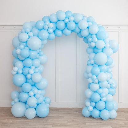 Baby Blue Ready-Made Balloon Arch – 2m x 2m