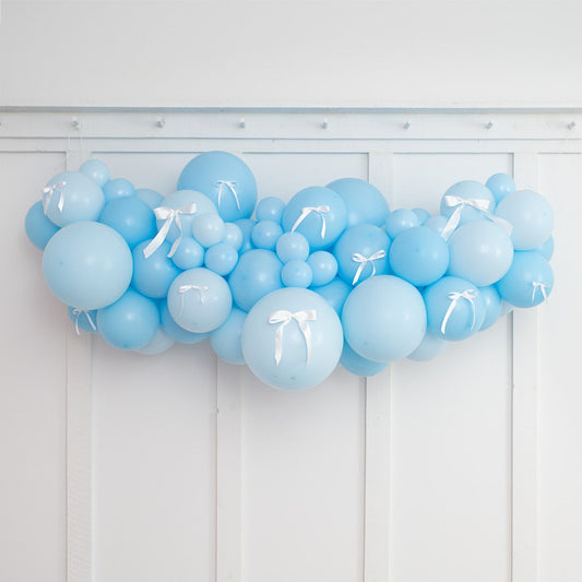 Baby Blue Inflated Balloon Garland – 2m