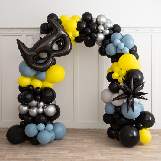 Batman Party Foils Ready-Made Balloon Arch – 2m x 2m