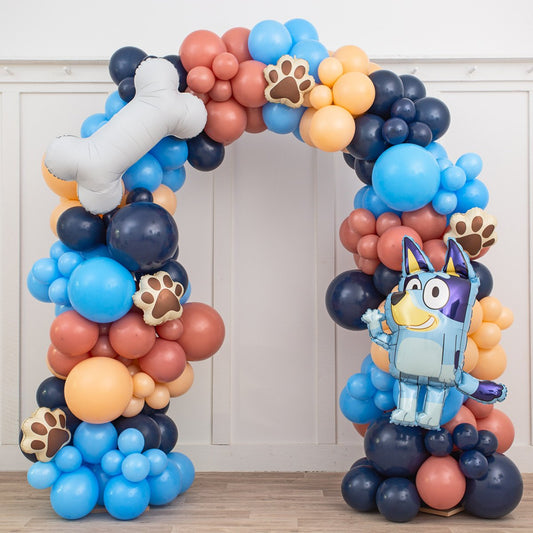 Bluey & Friends Party Foils Ready-Made Balloon Arch – 2m x 2m