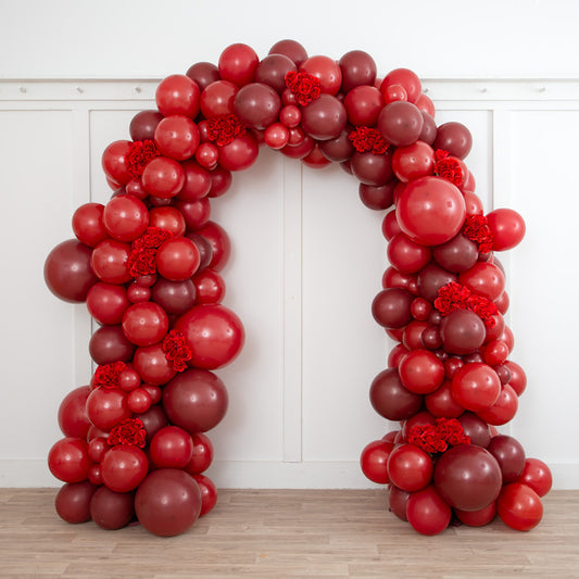 Dark Cherry Red Balloon Arch – 2m x 2m