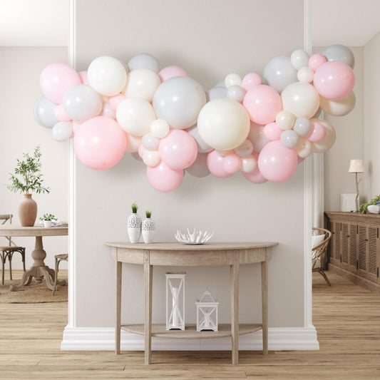 Macaron Pink Inflated Balloon Garland – 2m