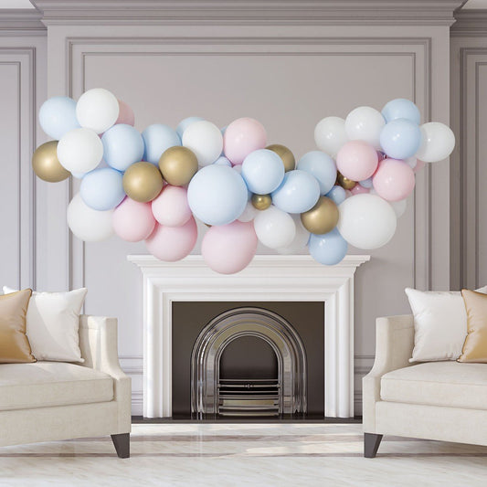 Pastel Baby Inflated Balloon Garland – 2m