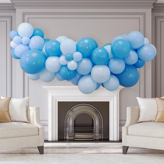 Sky Blue Inflated Balloon Garland – 2m