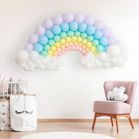 Inflated Pastel Balloon Rainbow