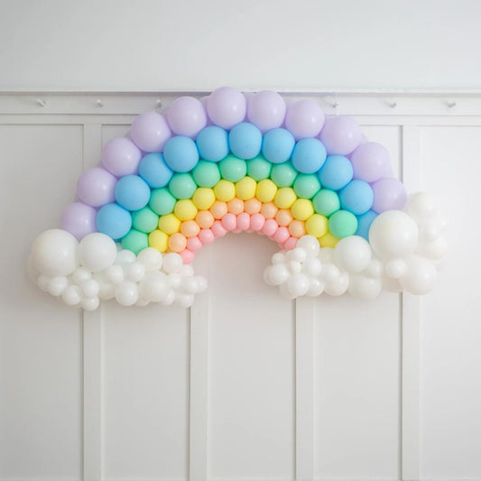Inflated Pastel Balloon Rainbow