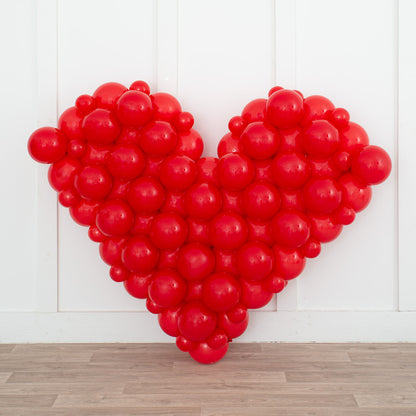 Romantic Red Mosaic Balloon Heart Decorations