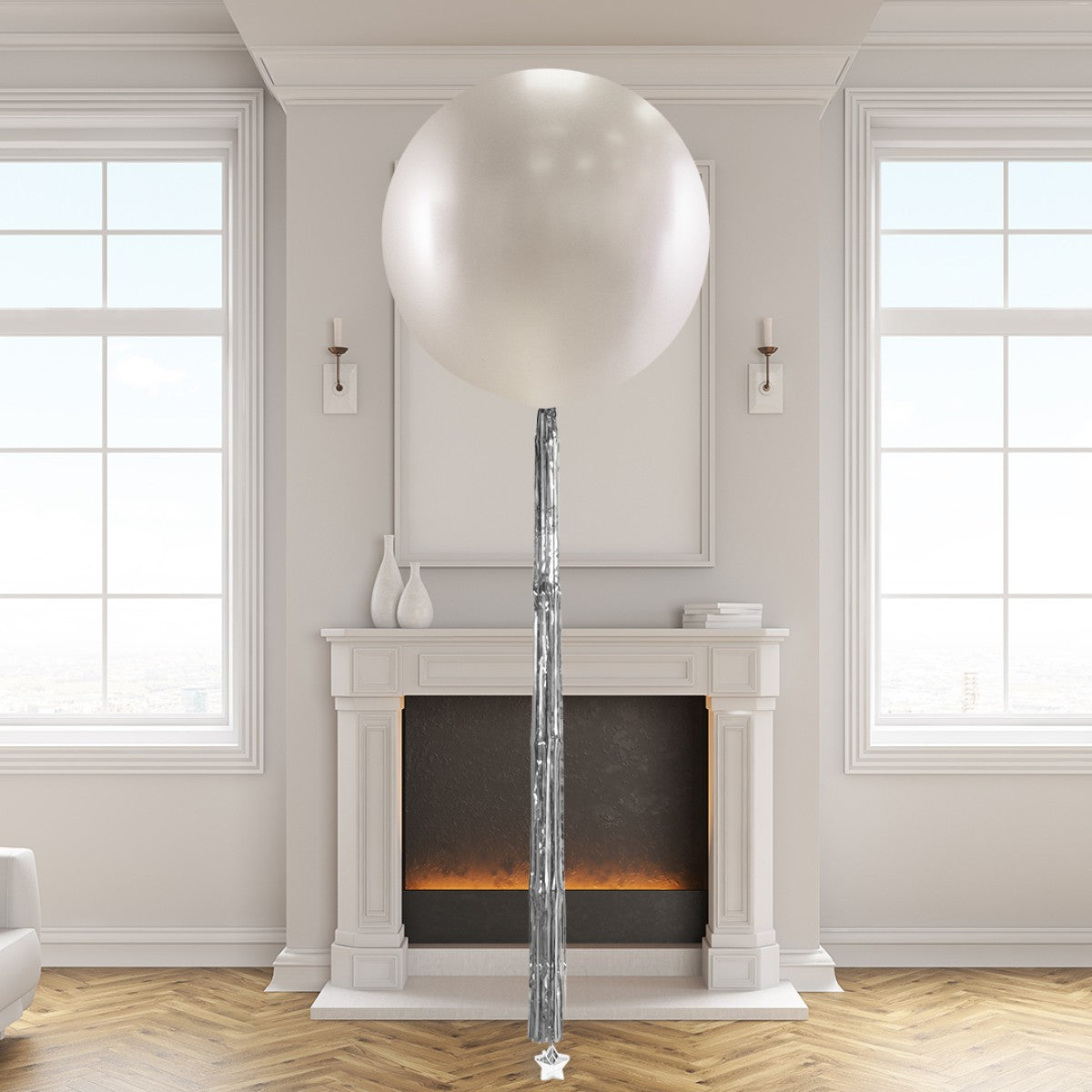 Stylish Metallic Tassel Tail Giant Balloon