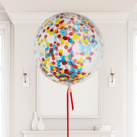 Superhero Helium-Filled Giant Confetti Balloon