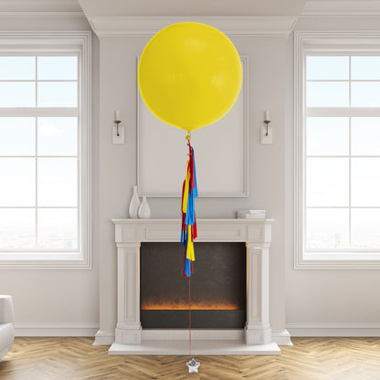Superhero Helium Giant Balloon with Handmade Tassel Tail