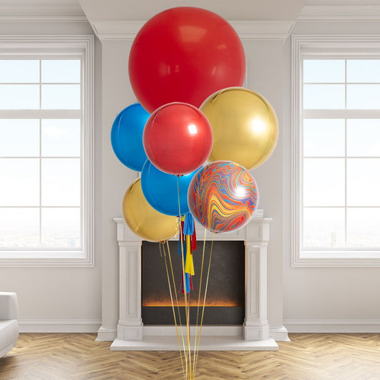 Superhero Giant Balloon Bunch - Epic Party Decor by Blue Bynzz Events