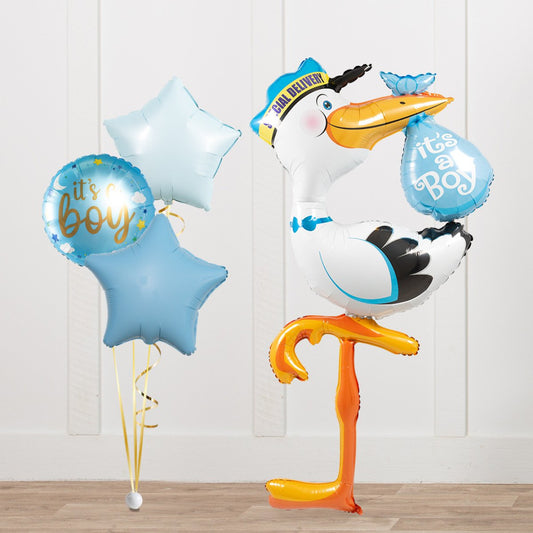 It's a Boy! Stork Balloon Package
