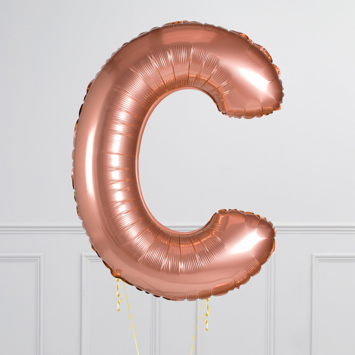 Inflated Rose Gold Letter Balloons 40 inches (minimum 4)