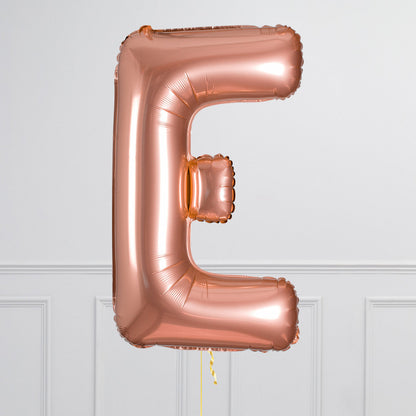 Inflated Rose Gold Letter Balloons 40 inches (minimum 4)