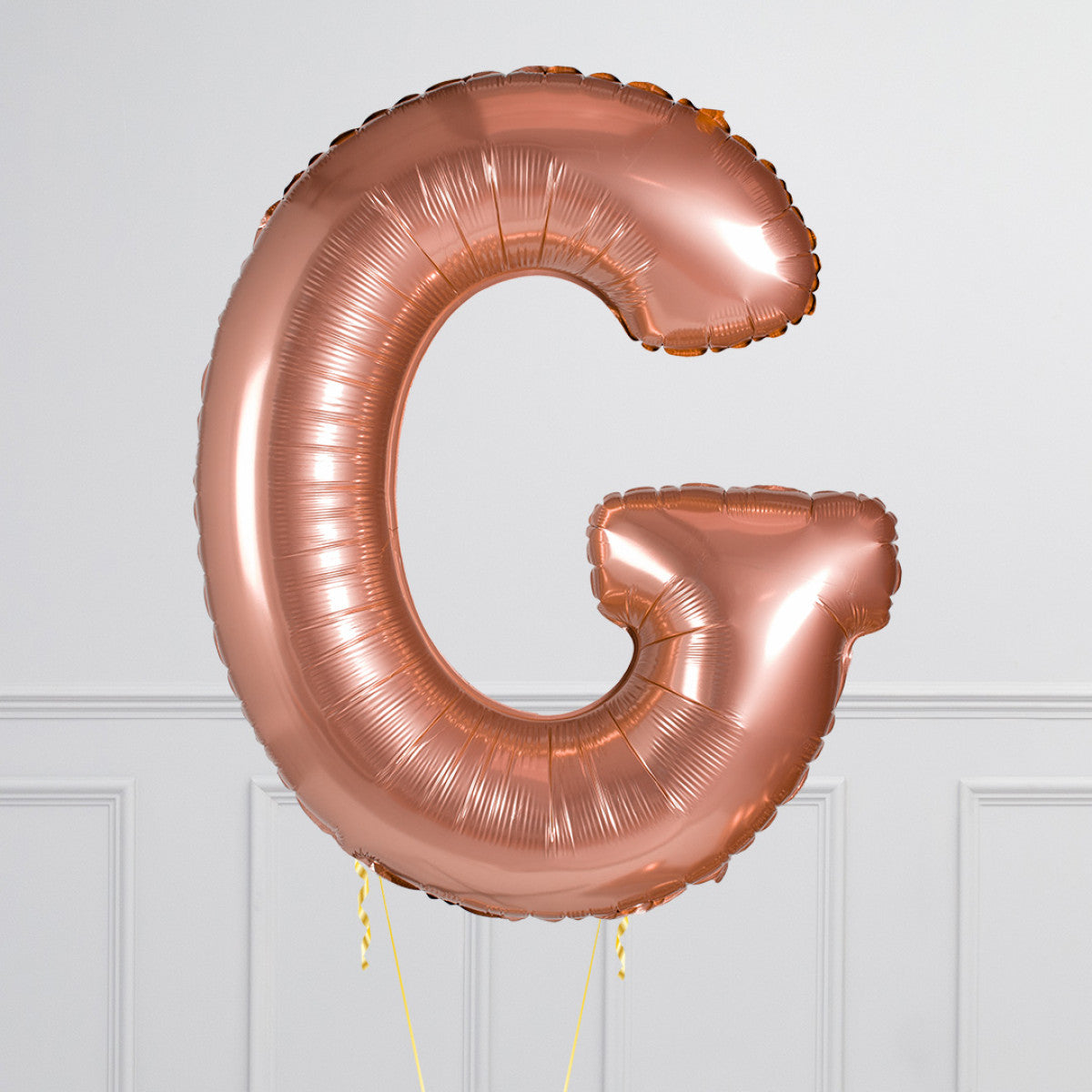 Inflated Rose Gold Letter Balloons 40 inches (minimum 4)