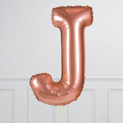 Inflated Rose Gold Letter Balloons 40 inches (minimum 4)