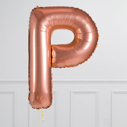 Inflated Rose Gold Letter Balloons 40 inches (minimum 4)