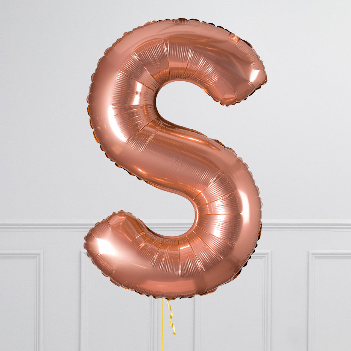 Inflated Rose Gold Letter Balloons 40 inches (minimum 4)