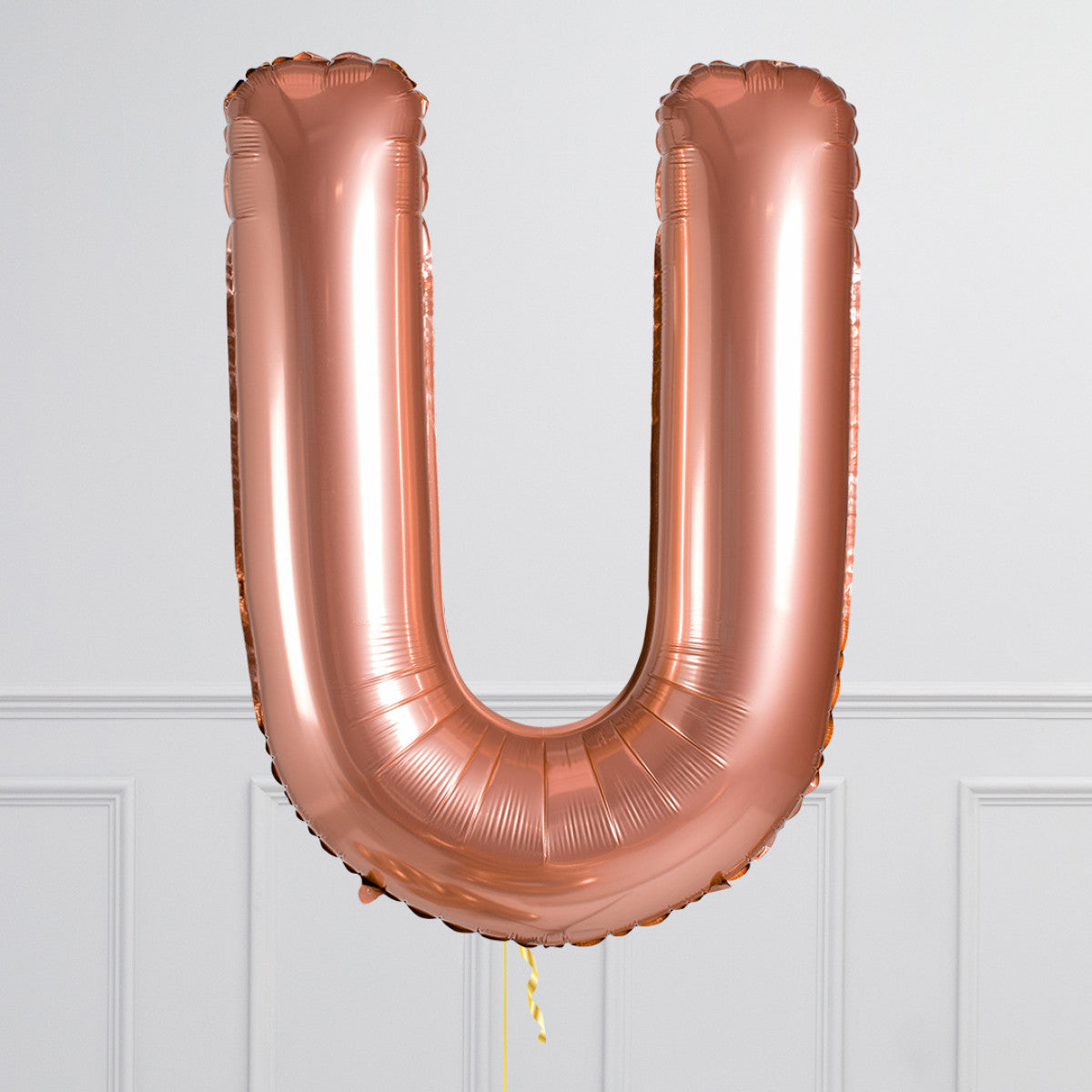 Inflated Rose Gold Letter Balloons 40 inches (minimum 4)