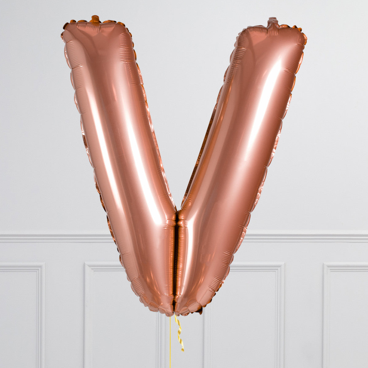 Inflated Rose Gold Letter Balloons 40 inches (minimum 4)