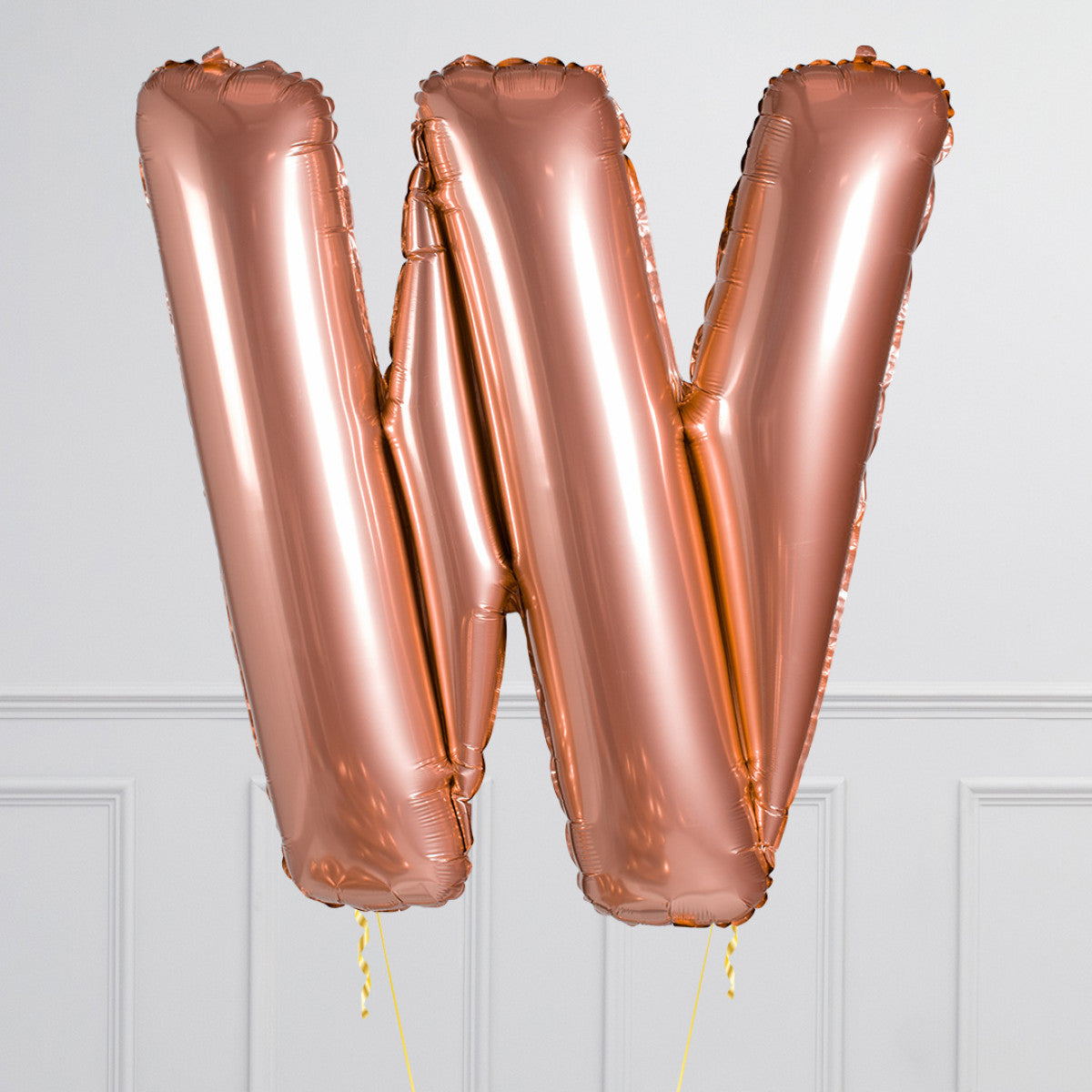 Inflated Rose Gold Letter Balloons 40 inches (minimum 4)