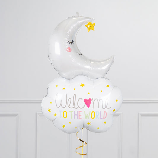 Pink Welcome Baby Balloon Package – Helium Inflated